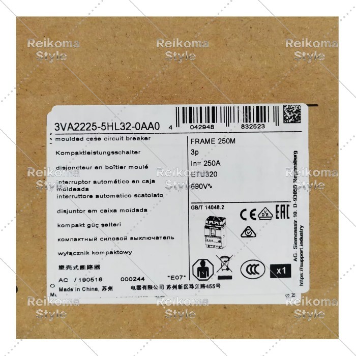 【新品★適格請求書★税込】3VA2225-5HL32-0AA0【６ヶ月保証】