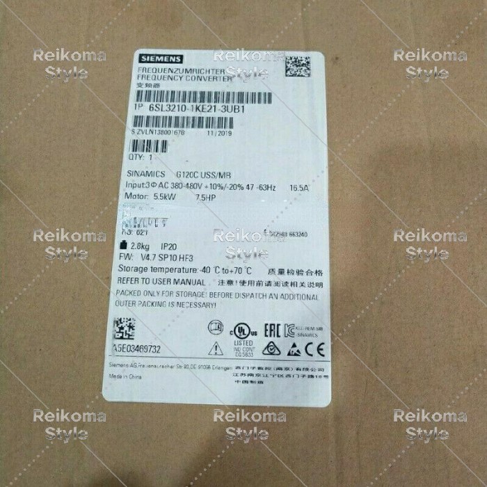 【新品★適当お願いごと書★税込】~ PLC 6SL3210-1KE21-3UB1 NIB。 【６ヶ月引き受ける】