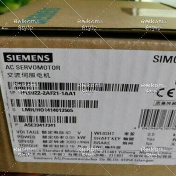【新品★適格請求書★税込】1 PCS Servo Motor 1FL6022-221-1AA1ボックス 【６ヶ月保証】