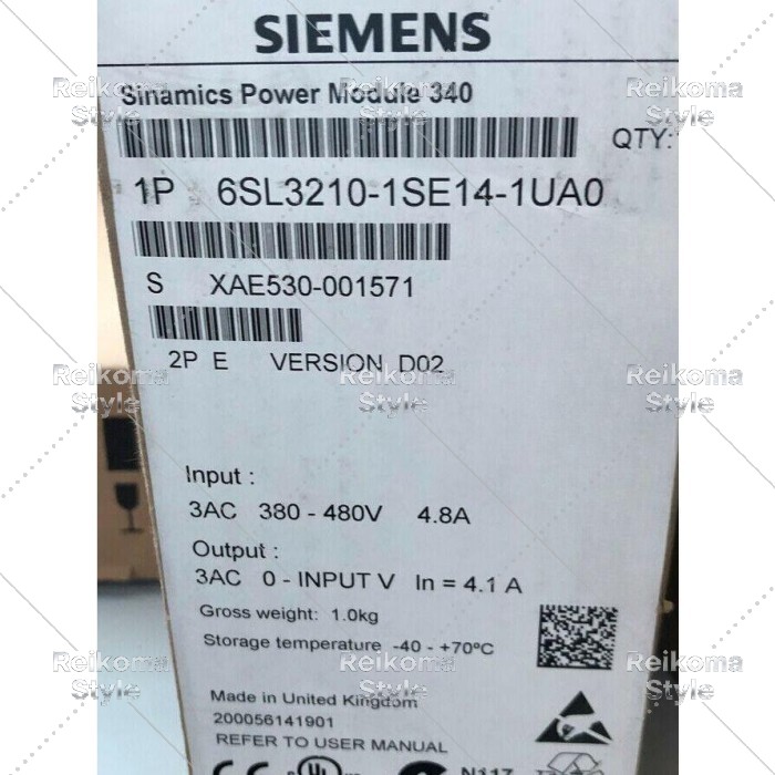 【新品★適当お願いごと書★税込】耳あたらしい6SL3210-1SE14-1UA0 SINAMICS S120周波数変換器ワット数モデュール 【６ヶ月引きうける】
