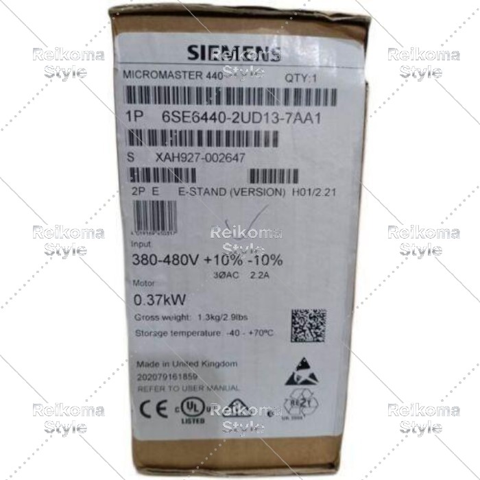 【新品★適格請求書★税込】6SE6 440-2UD13-7AA1 6SE6440-2UD13-7AA1 【６ヶ月保証】 78,265円