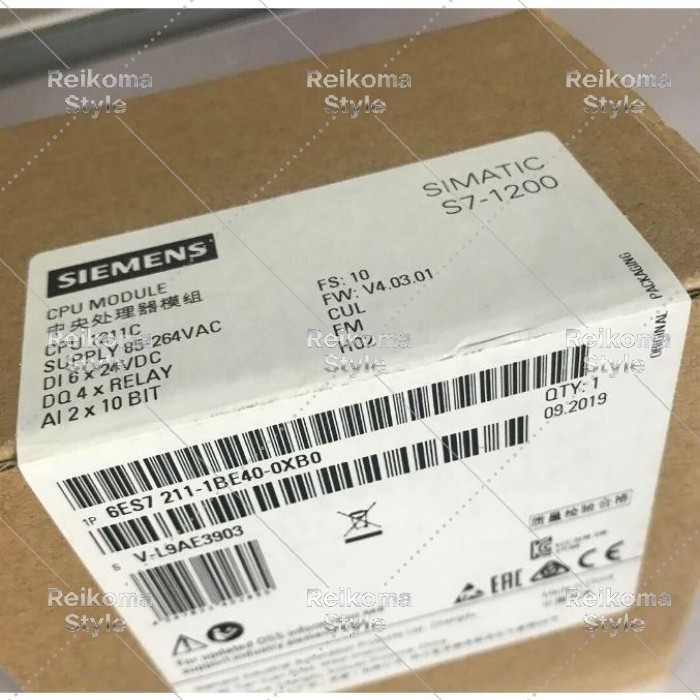 【新品★適格請求書★税込】6ES7211-1BE40-0XB0 6ES7 211-1BE40-0XB0 【６ヶ月保証】｜Reikoma Style