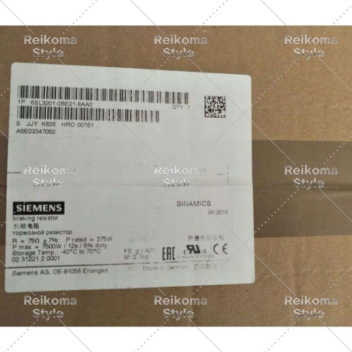 【新品★適格請求書★税込】新しい 6SL3201-0BE21-8AA0 ブレーキ抵抗 0R 6SL3201-0BE21-8AA0 【６ヶ月保証】