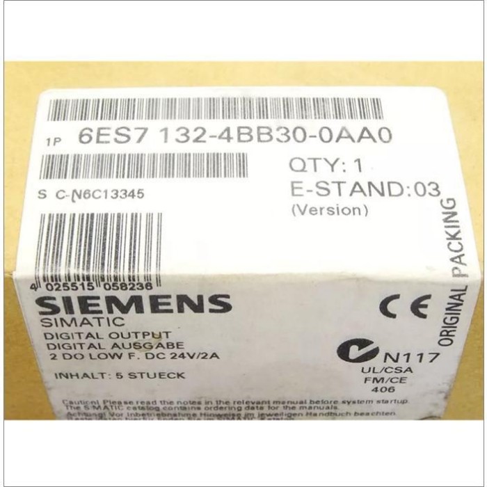 【新品★適当お願いごと書★税込】6ES7132-4BB30-0AA0 SIMATIC DP 5 陰電子モデュール 【６ヶ月引き請ける】