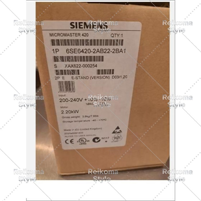 【新品★適当お願いごと書★税込】6SE6420-2AB22-2BA1 6SE 6420-2AB22-2BA1 目あたらしい MICROMASTER 420 周波数変換器 【６ヶ月引き請ける】