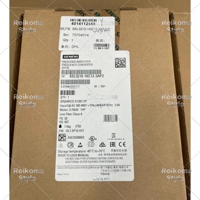 【新品★適当お願いごと書★税込】6SL3210-1KE12-3AP2 6SL32101KE123AP2 【６ヶ月引き請ける】