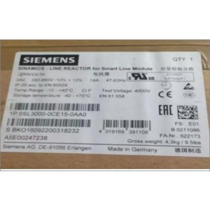 【新品★適当お願いごと書★税込】耳あたらしい 6SL3000-0CE15-0AA0 DROSSEL-LINE 核反応炉 6SL3 000-0CE15-0AA0 【６ヶ月引きうける】