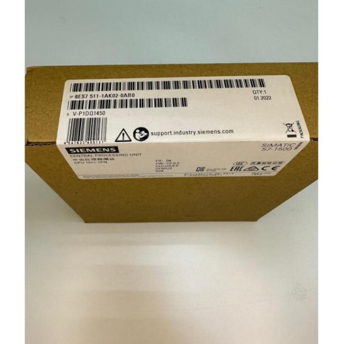 【新品★適当お願いごと書★税込】6ES7 511-1AK02-0AB0 目あたらしい 6ES7511-1AK02-0AB0 SIMATIC S7-1500 中央処理装置 1 【６ヶ月引き請ける】
