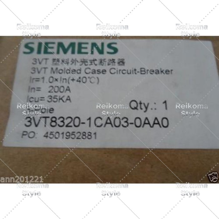 【新品★適格請求書★税込】シーメンス SIEMENS 3VT8320-1CA03-0AA0 【6ヶ月保証】