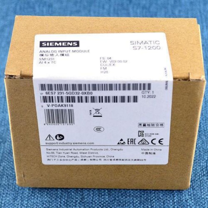 【新品★適格請求書★税込】New 6ES7 231-5QD32-0XB0 6ES7231-5QD32-0XB0 S7-1200 Analog input SM 1231 【６ヶ月保証】