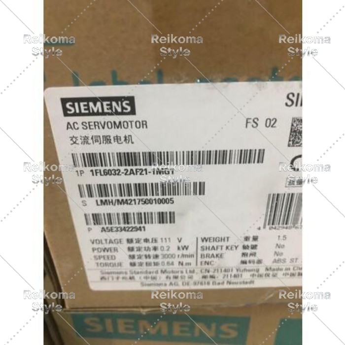 【新品★適格請求書★税込】Servo Motor 1FL6032-21-1MG1スポットストック 【６ヶ月保証】