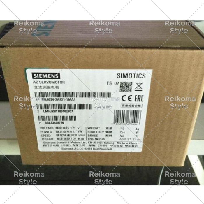 【新品★適格請求書★税込】1PC新しいサーボモーター1FL6034-21-1MA1 XR 【６ヶ月保証】