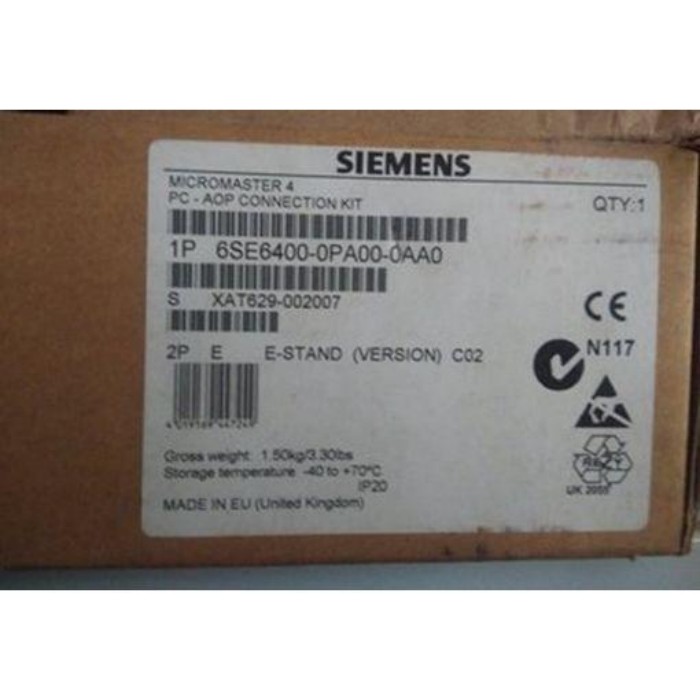 【新品★適当お願いごと書★税込】ジーメンス Siemens 6SE6400-0PA00-0AA0 【6ヶ月引き請ける】