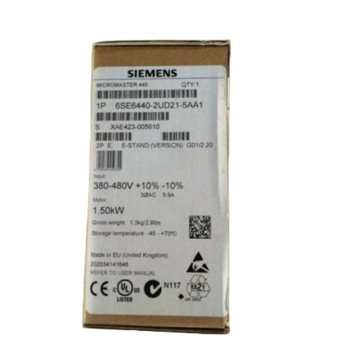 【新品★適当お願いごと書★税込】ジーメンス(Siemens) 6SE6440-2UD21-5AA1 1.5KW インバータ MICROMASTER 440 ★【６ヶ月引き受ける】