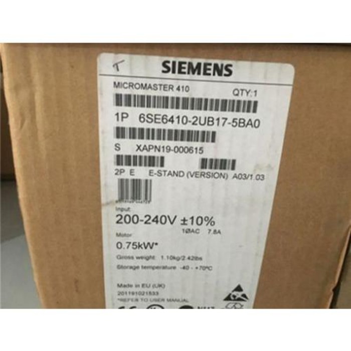 【新品★適当お願いごと書★税込】6SE6410-2UB17-5BA0 Siemens 6SE6 410-2UB17-5BA0 ジーメンス ★【６ヶ月引き受ける】