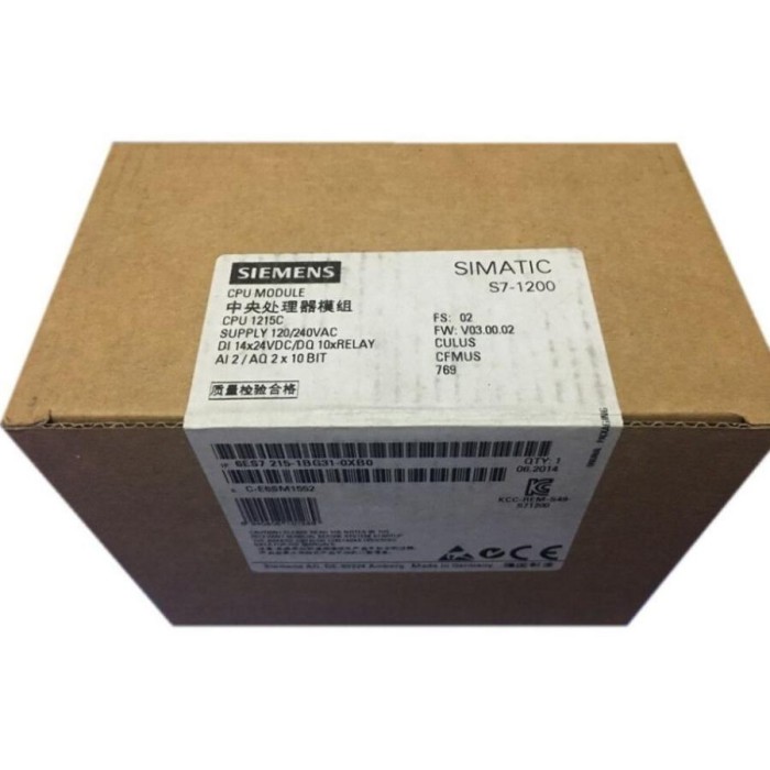 【新品★適当お願いごと書★税込】SIEMENS 6ES7215-1BG31-0XB0 6ES7 215-1BG31-0XB0 ジーメンス ★【６ヶ月引き受ける】