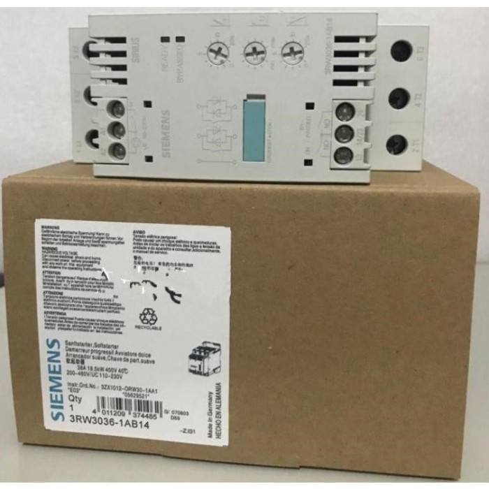 【新品★適当お願いごと書★税込】Siemens 3RW3036-1AB14 ジーメンス 3RW30361AB14 ★【６ヶ月引き受ける】
