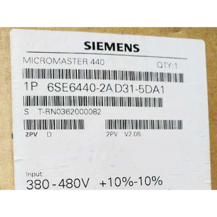 【新品★適当お願いごと書★税込】SIEMENS ジーメンス インバータ 6SE6440-2AD31-5DA1 MM440 480V 15KW ★【６ヶ月引き請ける】
