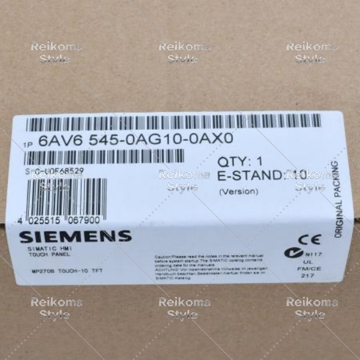 【新品★適格請求書★税込】SIEMENS シーメンス MP270B 6AV6545-0AG10-0AX0 タッチパネル表示器 ★【6ヶ月保証】|Reikoma Style