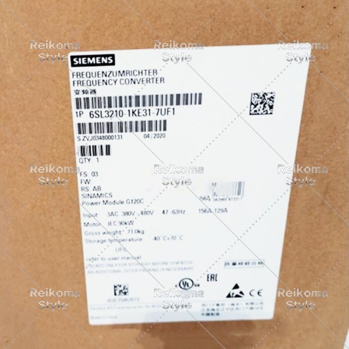 【新品★適格請求書★税込】SIEMENS シーメンス インバータ 6SL3210-1KE31-7UF1 G120C 480V 90KW ★【６ヶ月保証】