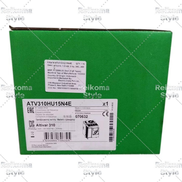 【新品★適格請求書★税込】 ATV310HU15N4E 【６ヶ月保証】