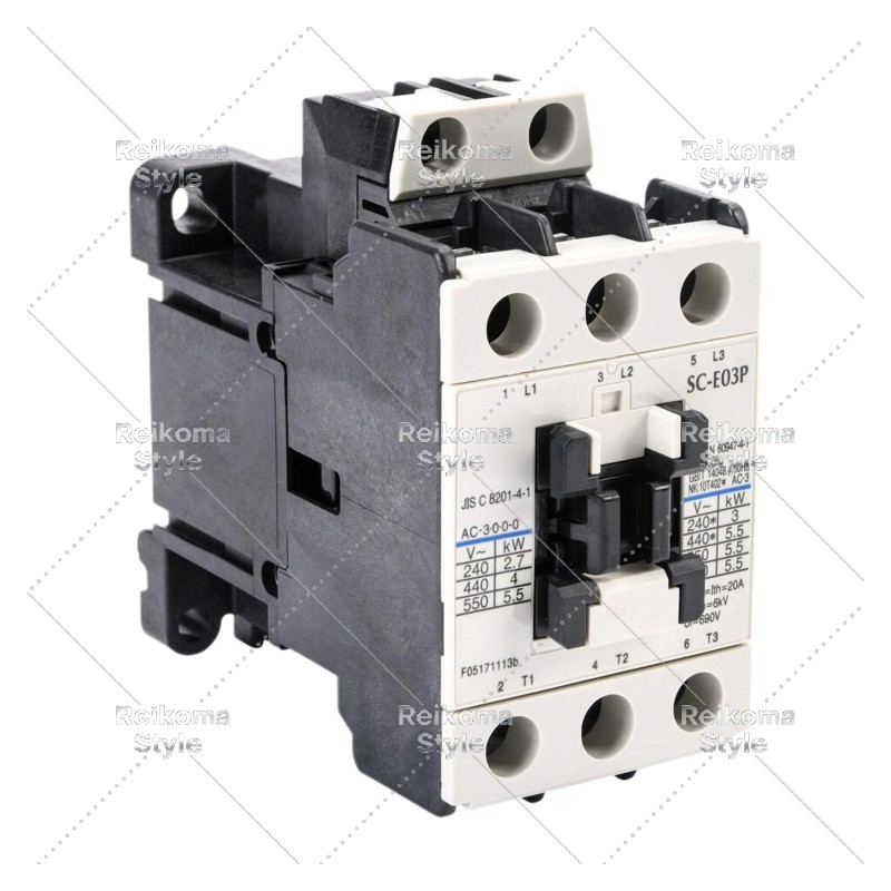 【新品★適格請求書★税込】電磁接触器 SC-E03P ( 220V 110V 380V 24V 36V 48V 選択可) 【６ヶ月保証】