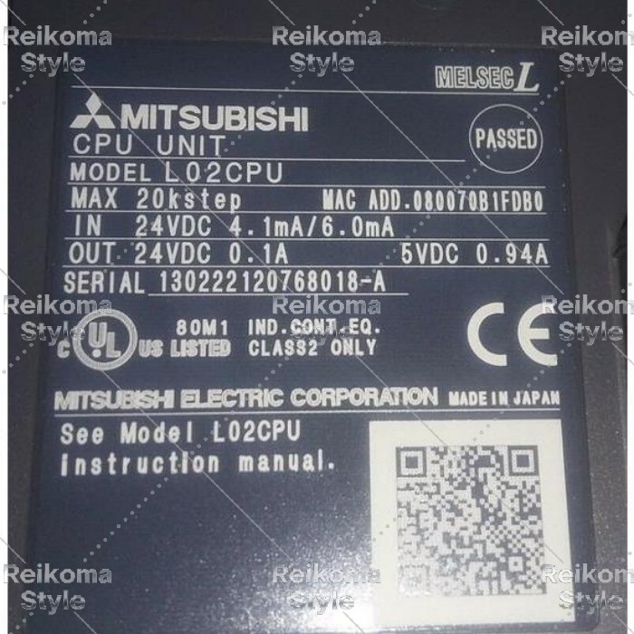 【新品★適当お願いごと書★税込】MITSUBISHI L02中央処理装置 【６ヶ月引きうける】
