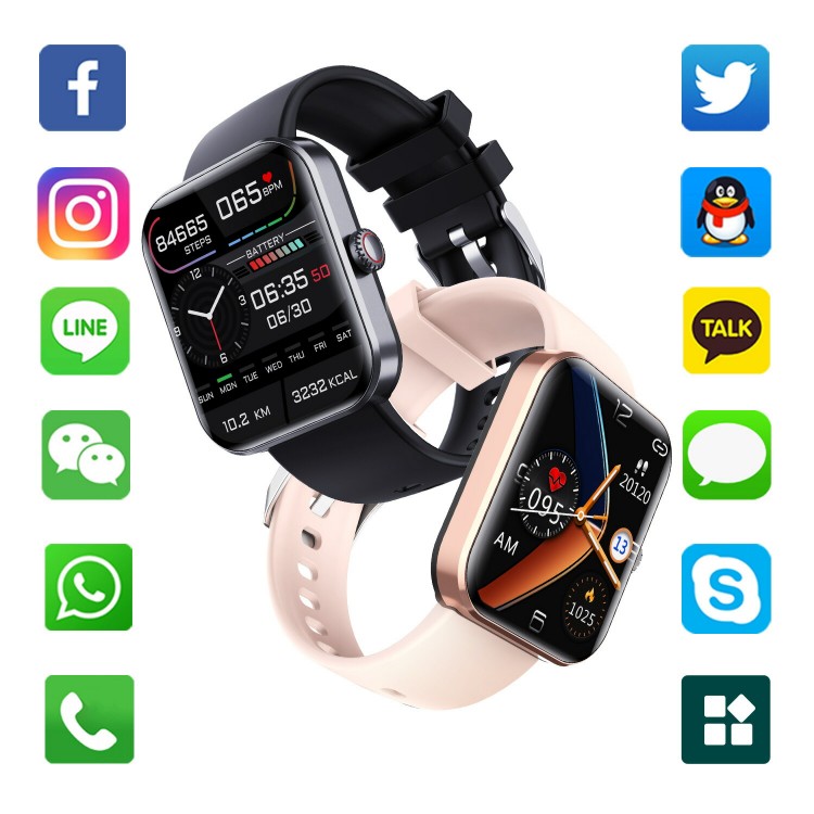 【即納可能！ 品質保証】スマートウォッチ 日本製センサー 1.91インチ ブレスレット LINE Twitter SNS 音楽制御 日本語対応 誕生日 母の日 プレゼント 腕時計 Android対応 iPhone