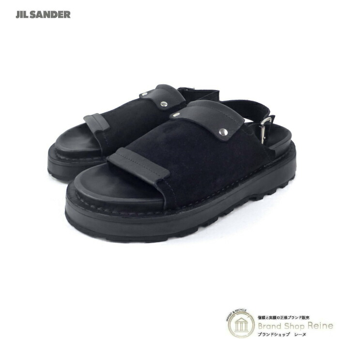 楽天市場】ジルサンダー （JIL SANDER） オープントゥ スリングバック サンダル J33WP0004 ブラック ＃41 メンズ【新品】 :  ブランドショップ Reine