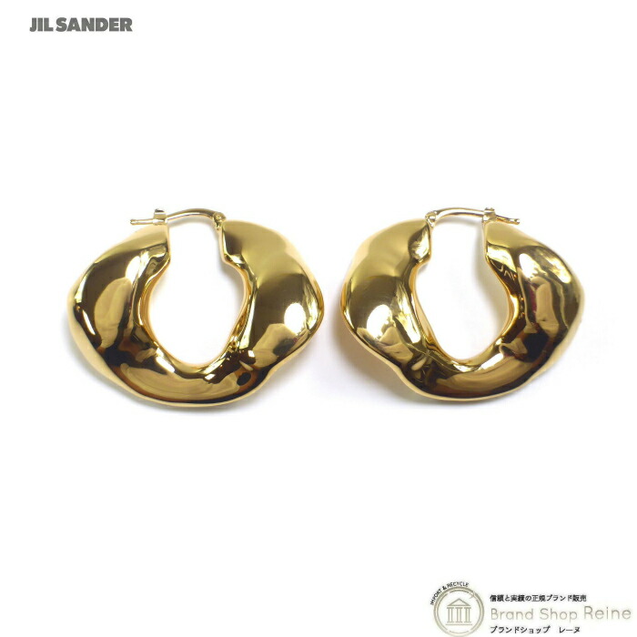 楽天市場】JIL SANDER ジルサンダー フープピアス OUR NEW
