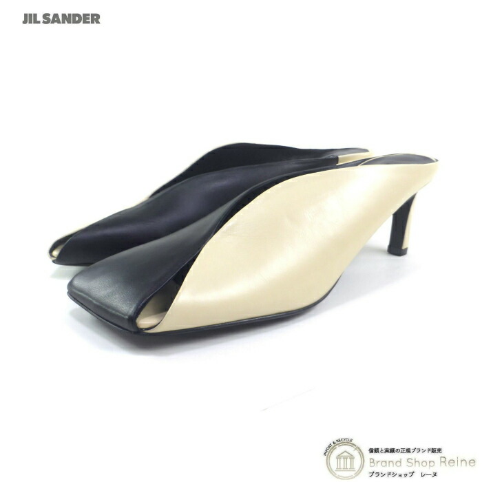 【国内即発】JILSANDER レザー スクエアトゥ ハイヒールミュール 国内即発】JILSANDER レザー スクエアトゥ ハイヒールミュール