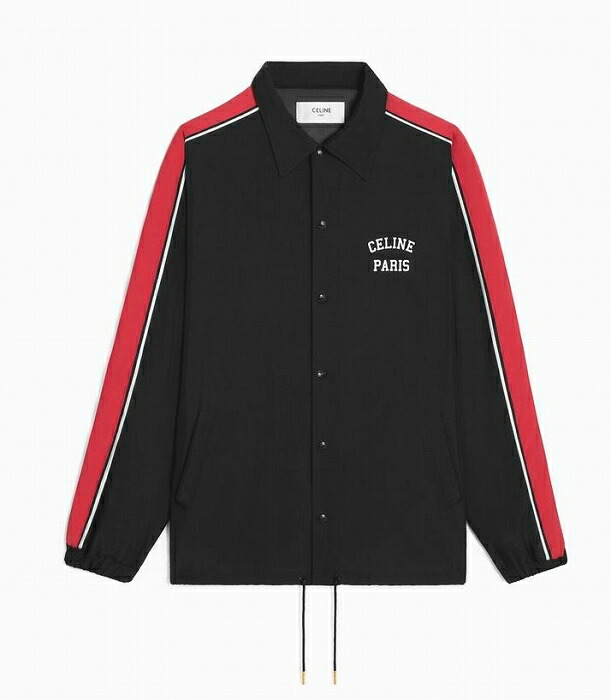 CELINE PARIS コーチジャケット / ナイロンツイル 2W74B169X38NO celine coach jacket in nylon - BLACK | CELINE