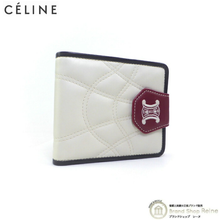 CELINE グリーン 二つ折り財布　ミニ財布 楽天市場】セリーヌ トリオンフ スモール フラップ ウォレット