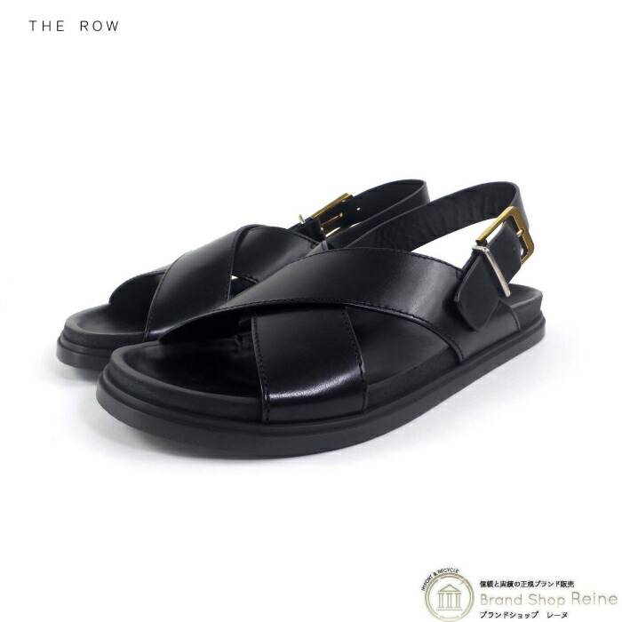 THE ROW*解放感溢れるデザイン*スリングバック サンダル THE ROW ザ・ロウ フラットサンダル Link レザーサンダル