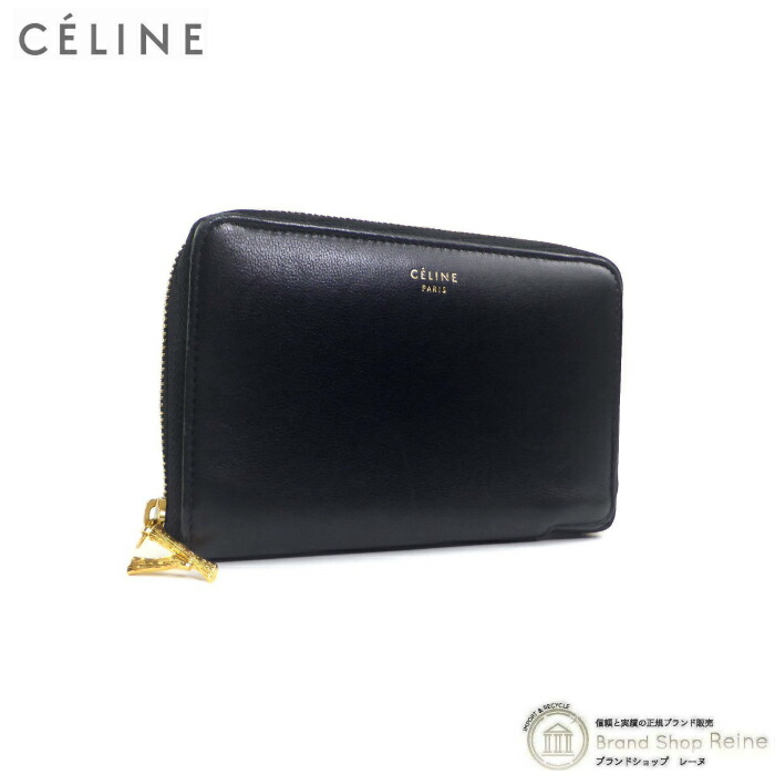 CELINE コンパクトジップウォレット CELINE**コンパクト ジップウォレット ミニ財布 カードケース