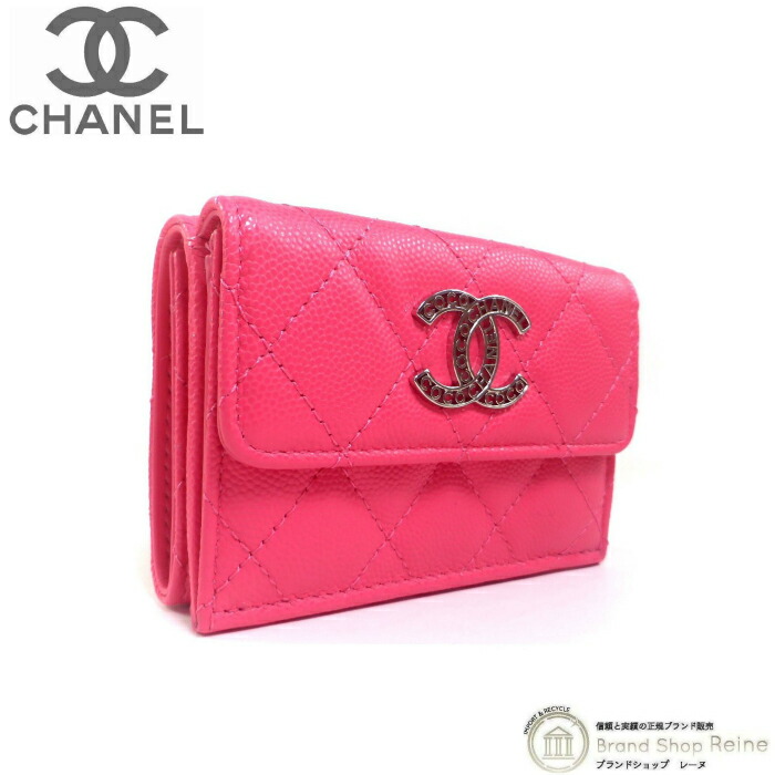 楽天市場】CHANEL シャネル AP0710 財布 三つ折り キャビア