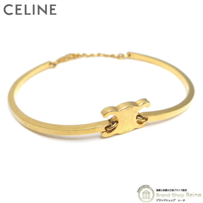 CÉLINE ゴールド ノットデザイン バングル　袋付き セリーヌ/バングル/ノットエクストラシン/ゴールド/サイズ：C1の