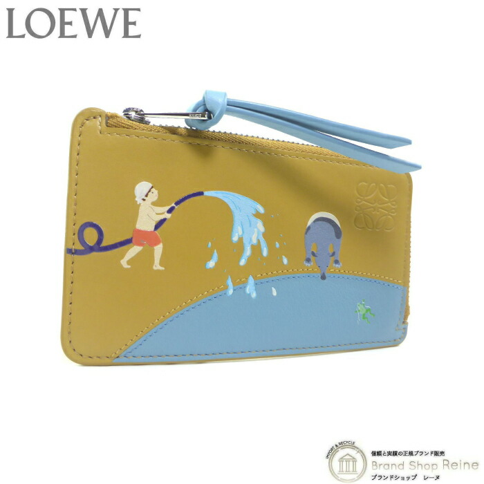 新品同様★LOEWEロエベ コインカードホルダー  財布 LOEWE 新品同様品 ロエベ スクエア コインカードホルダー