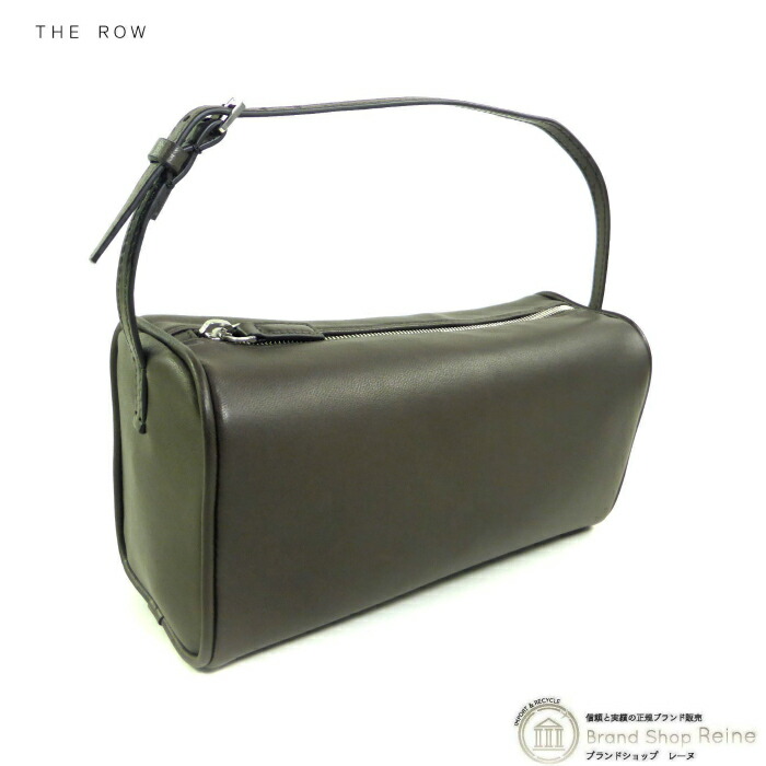 国内即発【The Row】90s Bag ナッパレザー ダークブラウン W1281 THE ROW ザ・ロウ （The Row） 90s Bag トップハンドル