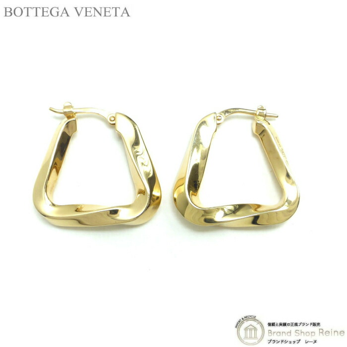 ●BOTTEGAVENETA ●ボッテガヴェネタ ピアス Twist Triangle Bottega Veneta® Women's Large Twist Triangle Hoop Earrings