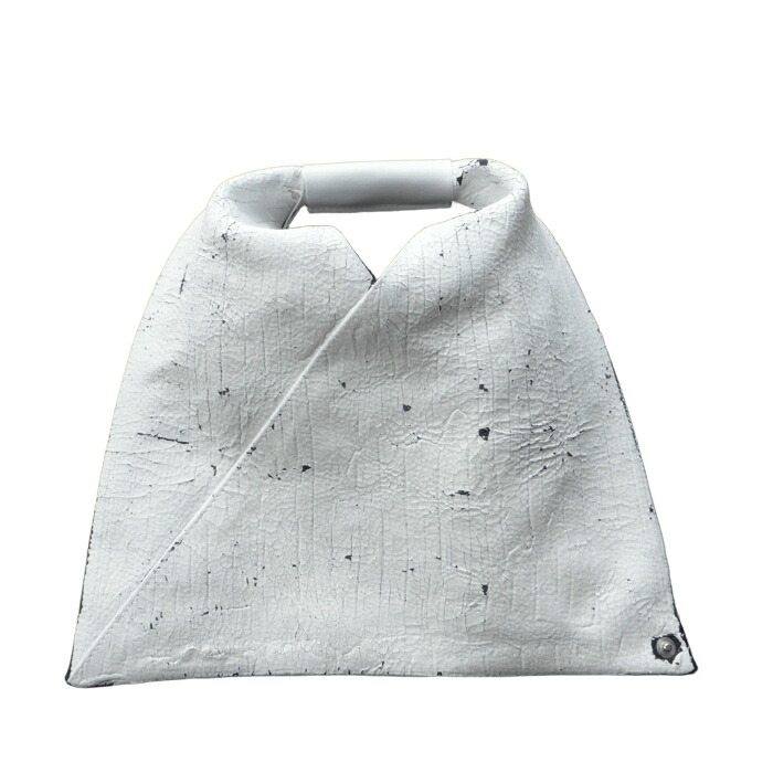 【2,000円OFFクーポンでお得！】メゾン マルジェラ （Maison Margiela） MM6 ジャパニーズ ミニ トート バッグ ペイント SB6WD0013 ブラック×ホワイト【新品】