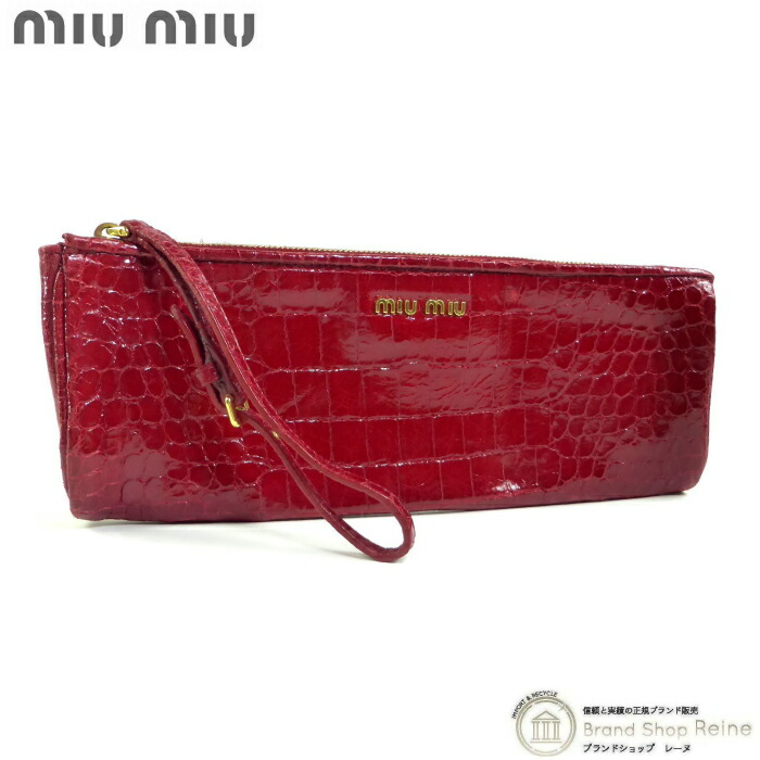 楽天市場】ミュウミュウ ミニクラッチバッグ/フラットポーチ miu miu