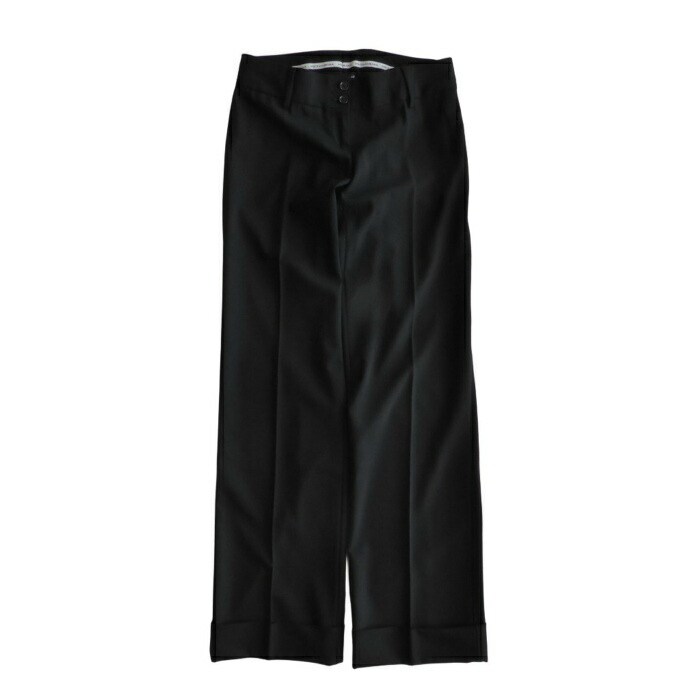 【2,000円OFFクーポンでお得！】ドルチェアンドガッバーナ （DOLCE&GABBANA） ウール スラックス パンツ ロールアップ ダブル 38 ブラック GST40/UBAJ ウェア【中古】