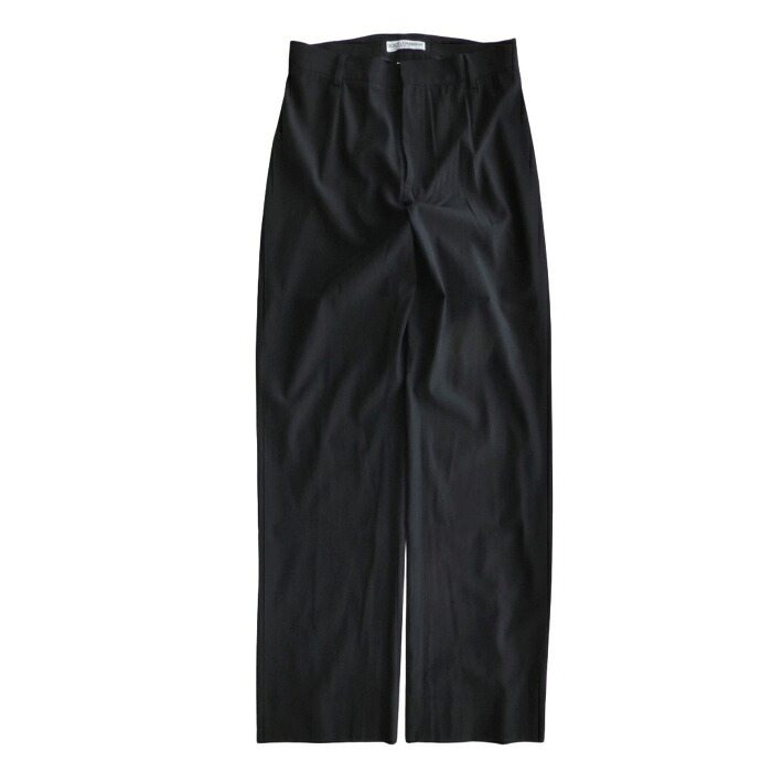 ドルチェアンドガッバーナ （DOLCE\u0026GABBANA） 羊毛×ナイロン スラックス 引っ切り無い 00SS 38 黒いこと A304 御召しもの【中古】