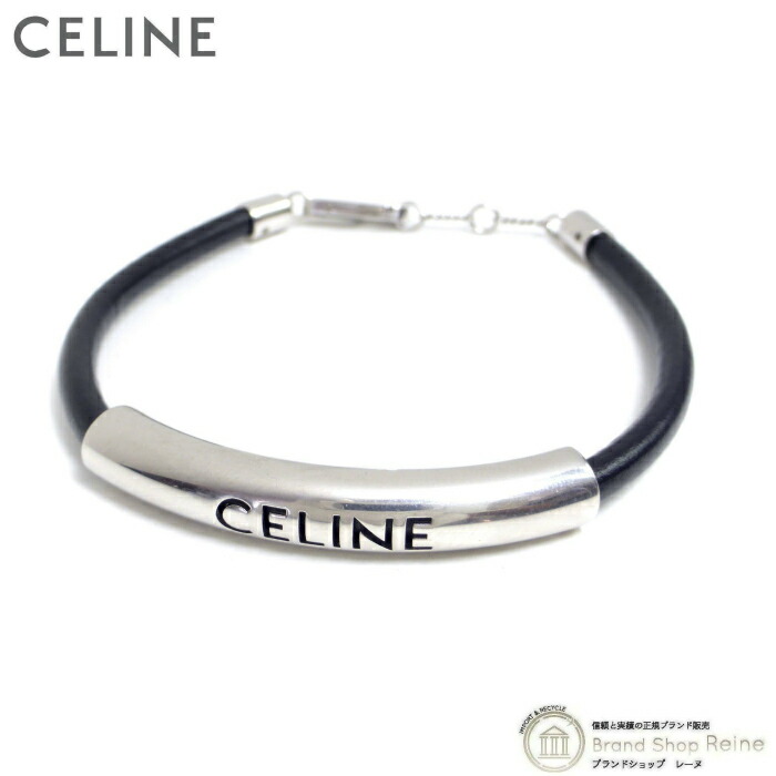 美品 正規品 CELINE セリーヌ ブレスレット メンズ シルバー925調節可 楽天市場】CELINE セリーヌ Monochroms Studs Bracelet