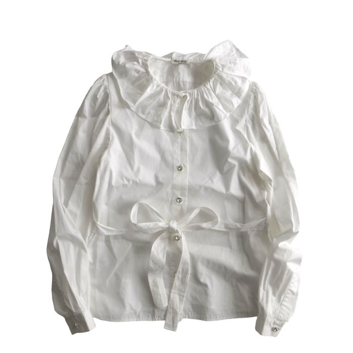 楽天市場】【ミュウミュウ】Miu Miu 20AW フラワーレース ブラウス