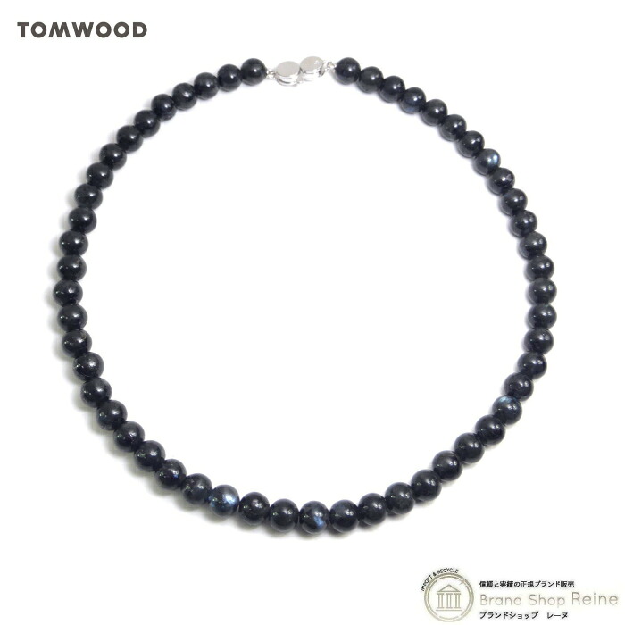 【2,000円OFFクーポンでお得！】トムウッド （TOM WOOD） Cove Necklace 16インチ BLACKLARVIKITE Ag925 101480【新品】