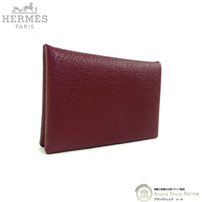 エルメス （HERMES） カルヴィ シェーブル・ミゾール 頬べに 歌留多入れもの 名刺入れ K刻 H044164CK【新品】