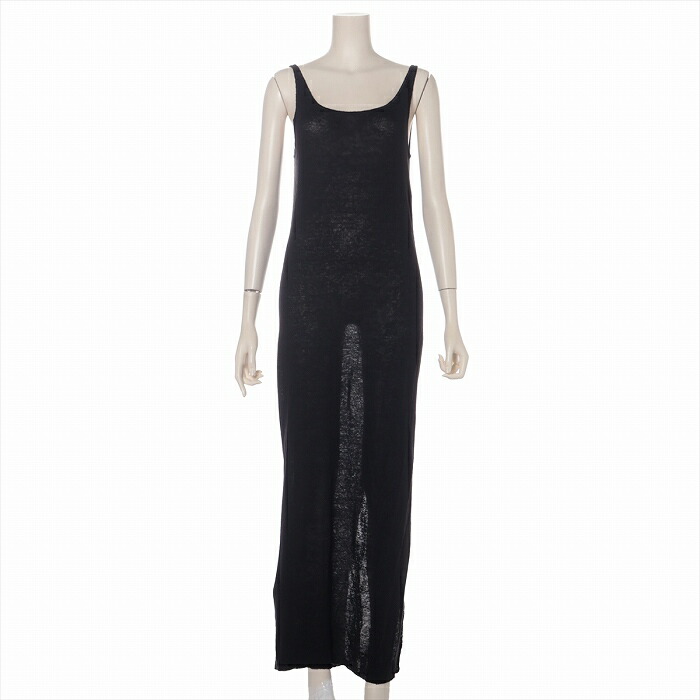 【SALE+更に2000円OFFクーポン券でお得！】ディオール （Christian Dior） リネン ノースリーブ 衣装 大きさI42 黒いこと 324R05AM710 御召しもの【中古】