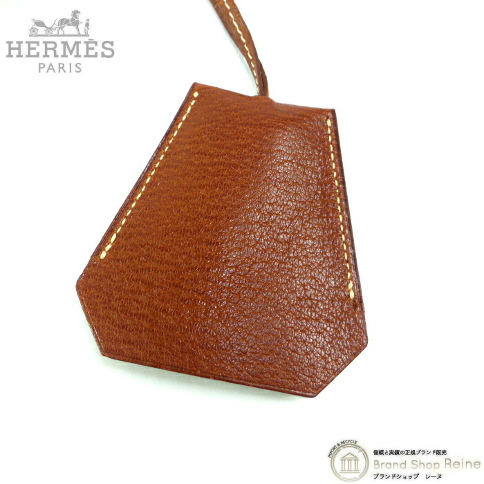 楽天市場】HERMES エルメス クロシェット キーリング グレー シルバー